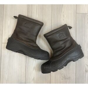 Vintage Sorel Men's 11 Tascko Snow Boot Duck Boots Pull On Brown Black